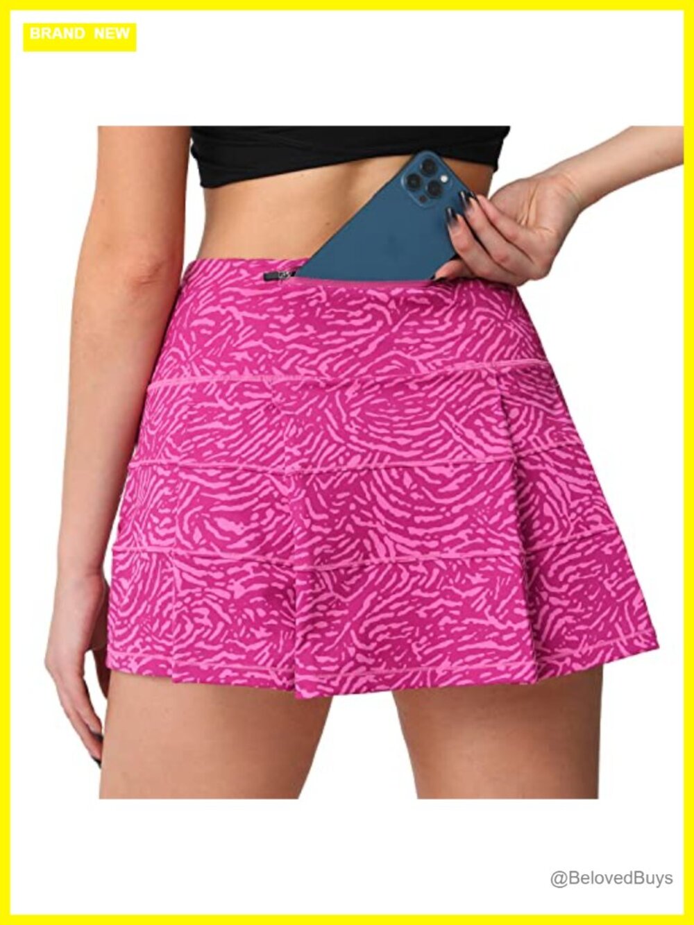 High Waisted Pleated Tennis Skirt with Pockets Athletic Golf Skorts for Women